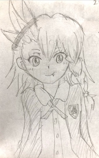 アナログで描いたアルミ・ニウムバーチ